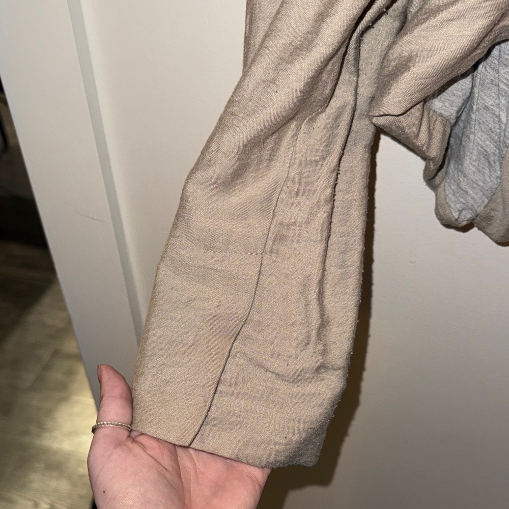 ❌LAST CHANCE❌ Apt. 9 Light Taupe Open-Front Women's Pocket Blazer - Picture 5 of 6